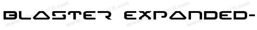 blaster expanded字体转换